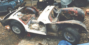 Stripped Triumph TR3A
